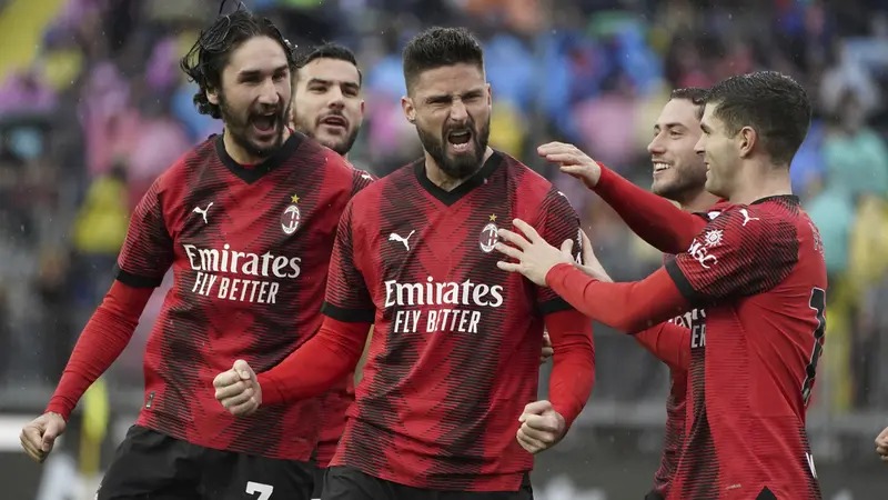 Hasil Empoli Vs AC Milan: Rossoneri Menang Telak 3-0