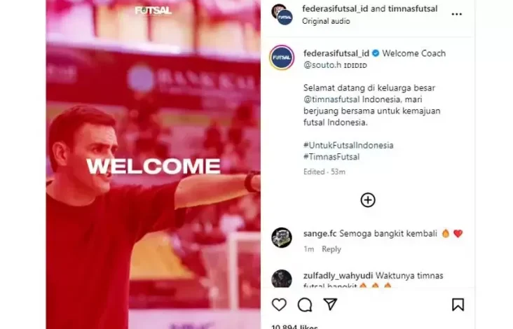 Resmi! Hector Souto Pelatih Anyar Timnas Futsal Indonesia