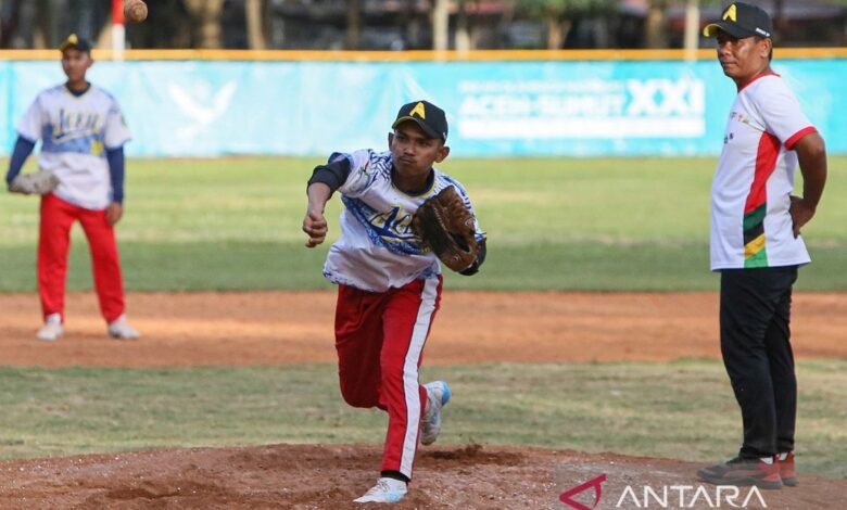 Lampung lalu Banten bertemu dalam di laga pembuka baseball PON XXI di tempat di Aceh