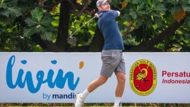 Aaron Wilkin masih kuasai pucuk klasemen Mandiri Indonesia Open 2024